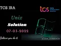 TCS IRA UNIX 7TH MARCH SOLUTION CODE DOREAMON TCS IRA CPA PRA OPA DCA UNI BASH TUTORIAL