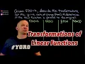 Transformations of Linear Functions using Function Notation