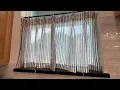 Check out these striped cafe linen curtains perfect for kitchens