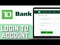 TD EasyWeb Login - How to Sign in to TD Online Banking Easy Web Quick Guide