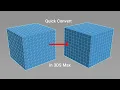 How to quickly convert triangle faces to quad