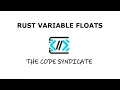 Rust Data Types Floats Rust Tutorial 2023