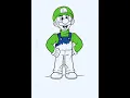 Luigi Coloring page