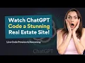 ChatGPT Builds a Real Estate Landing Page with HTML CSS JavaScript Live Code Reasoning
