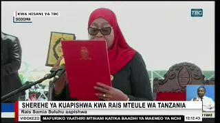 BREAKING Samia Suluhu Hassan Sworn In As Tanzania S President In Dodoma 