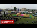Giant teddy breaks world record - BBC News