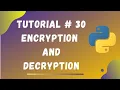Tutorial Encryption and Decryption in Python Python Tutorials for Beginners