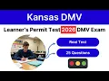 Kansas Learner s Permit Test 2026 DMV Practice Exam 25 Questions Answers