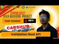 Validation Rest API part 6 Carshub Project Java Spring Boot Docker AWS