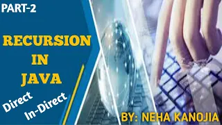 ISC Class 11 ISC Class 12 Direct and In Direct Recursion in Java Stack Concept Types Syntax