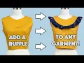 How To Add Ruffles To Any Sewing Project By Sewing Them Into A Seam