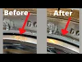 How to Remove curb rash with a Cordless drill and protect it without spraying
