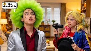 Quem pode salvar o cabelo explosivo do palhaço?#DiaboLilith #HumorÁcido #CosplayBrasil #Payaso