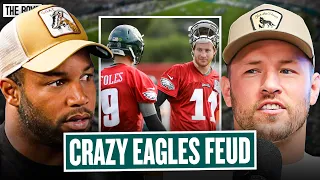 Golden Tate tells CRAZY Details Of Carson Wentz Nick Foles FEUD In Eagles Locker Room Bussin