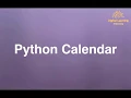 104 Python Calendar Online Training Download app from below link