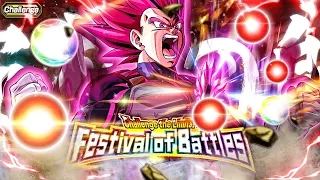 LR ULTRA SUPERVILLAIN GOD VEGETA VS CHALLENGE THE LIMITS FESTIVAL OF BATTLES DBZ Dokkan Battle