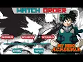 How to Watch My Hero Academia in Order Where to Watch 2023