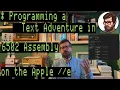 Programming a text adventure game in 6502 Assembly Apple IIe