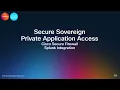 Secure Sovereign Private APP Access Splunk Integration with Cisco Secure Firewall