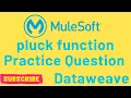 Dataweave Problem Solution using pluck function
