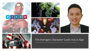 The Avengers Superhero Character Card Vue Js Web App