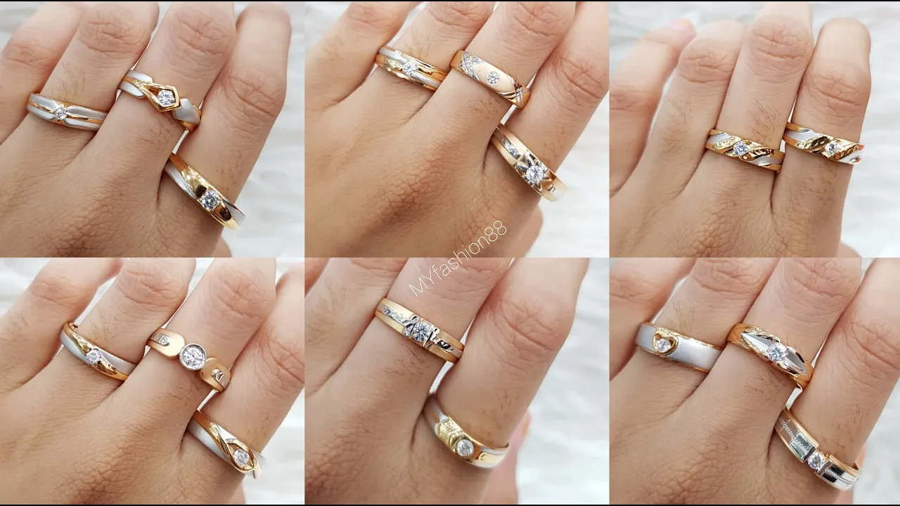 Cincin Tunangan Emas 24K(99% Emas Murni) Buatan Tangan Menggunakan Alat Manual