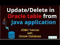JDBC Tutorial for beginners - Operations in Oracle database from a java application