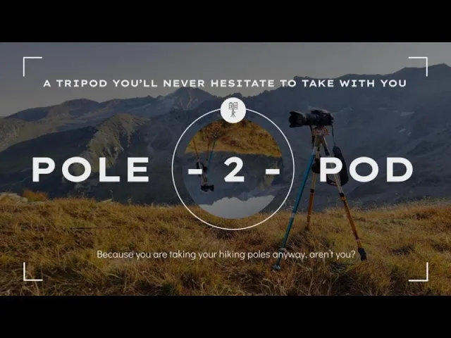 POLE-2-POD - hiker's tripod that you'll never hesitate to take with you  video thumbnail