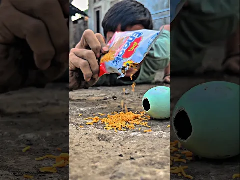 Tarzan's world, sprinkle some noodle snacks so the millipede hatches out of this egg #millipede