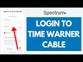 TWC Login How to Sign in to Time Warner Email Account Spectrum Login