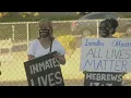 Eyewitness News Protest outside Fresno County Jail calls for more testing protection for inmates an