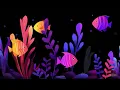 Baby Sleep Music 🌙 Glowing Neon Night Aquarium | Gentle Piano Lullaby | 12 Hours All Night