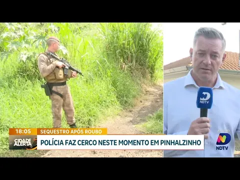 Ocorrência em Pinhalzinho: polícia age em caso de roubo e sequestro em tempo real