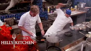Download Anton Slips During Service As Gordon Cooks His Fish | Hell's Kitchen MP3