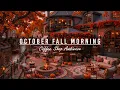 Download Lagu Peaceful Fall Morning at Outdoor Coffee Shop Ambience🍂Warm October Jazz Music for Great Mood, Work