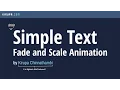 Creating a Text Fade and Scale Animation in CSS