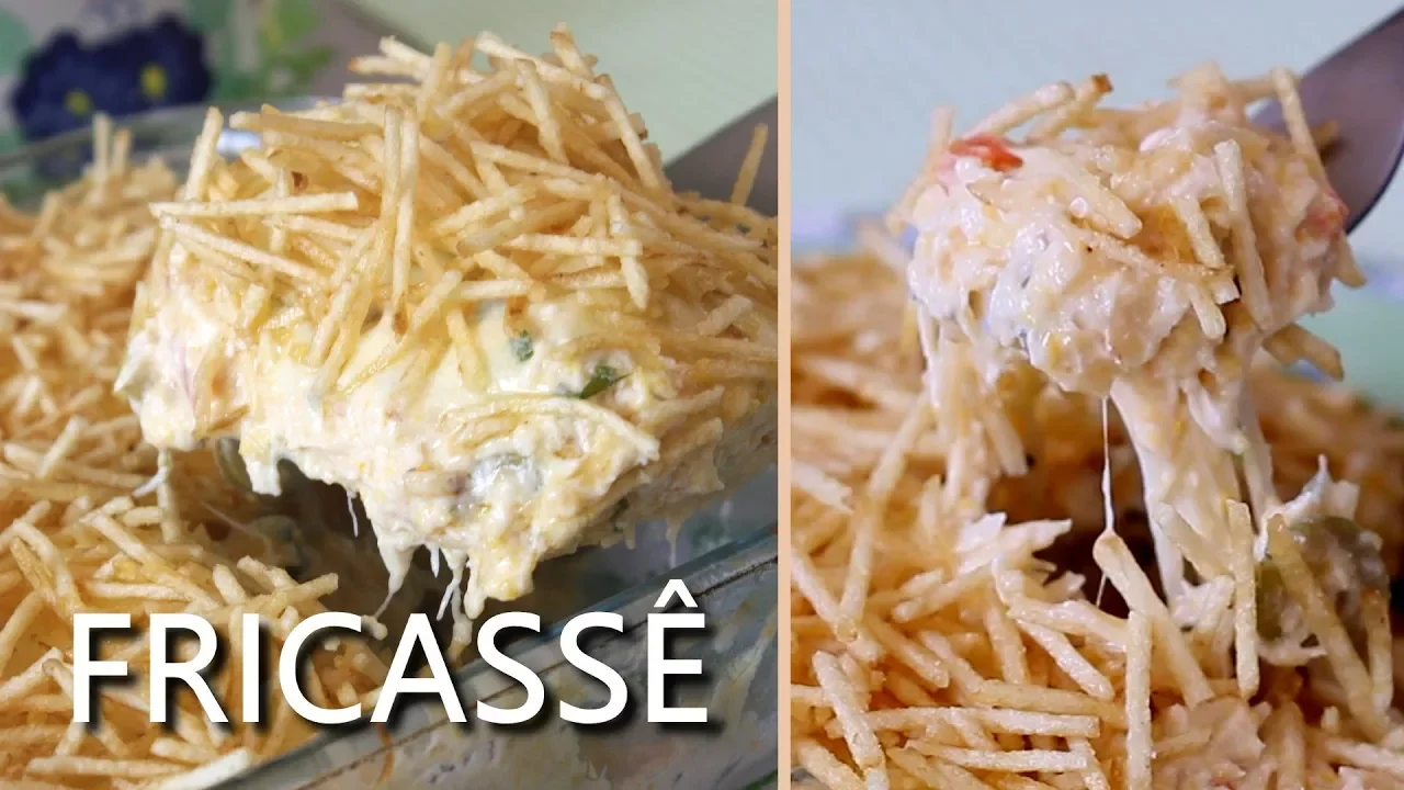 FRICASSÉ DE FRANGO COM REQUEIJÃO CASEIRO.