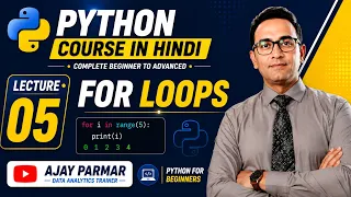Learn Python Hindi - FOR LOOPS