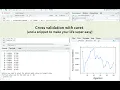 Cross validation in R with the caret library