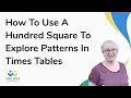 How To Use A Hundred Square To Explore Patterns In Times Tables