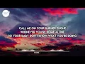 sombr - burner phone (Lyrics) | Call me on your burner phone