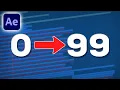 Counting numbers animation in After Effects