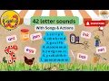 Jolly Phonics 42 Letter Sounds with Actions and Songs Alphabet Songs Master Reading early