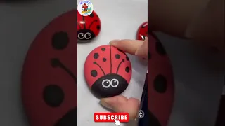 DIY Ladybug Rock Painting Easy Painting Tutorial Ladybug Rock Art