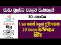 Java Sinhala By ChamiViews Part 30 - Get User Inputs Fill the 2D Array