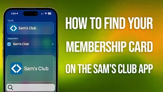 How To Find Membership Card On Sams Club App Quick Guide