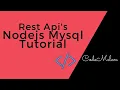REST API s NodeJs MySql Tutorial CRUD Operations Part - 1