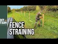LIVESTOCK FENCING INSTALL - Straining high tensile stock net