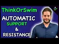 Support and Resistance ThinkOrSwim Thinkorswim Tutorial