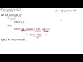 Space complexity of a Recursive algorithm